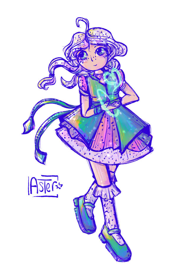 Dragonfruit Sorbet Magical Girl OC